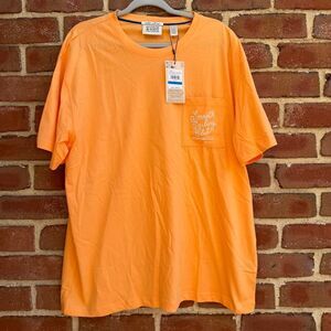 Scotch & Soda Amsterdam Men's Short Sleeve Cotton Graphic Tee Papaya XL NEW